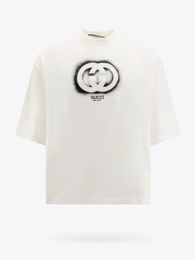 Shop Gucci Man T-shirt Man White T-shirts
