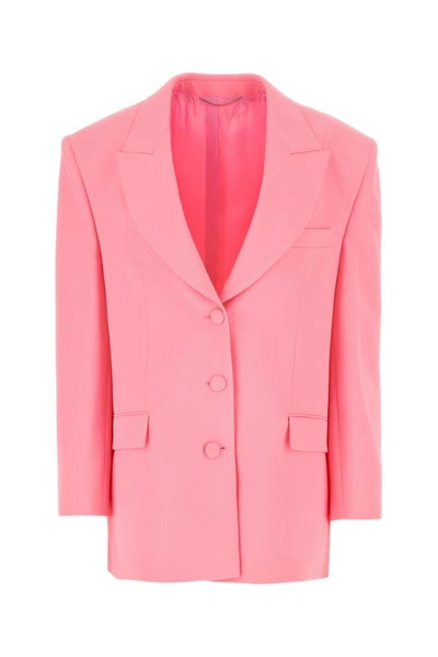 Shop Magda Butrym Woman Pink Twill Oversize Blazer
