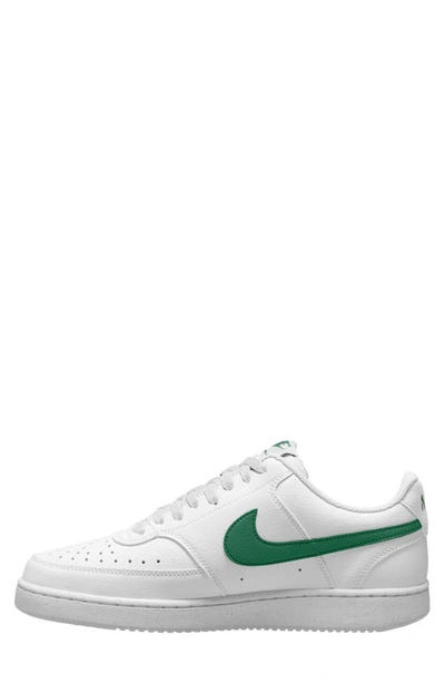 Shop Nike Court Vision Next Nature Sneaker In White/ Malachite/ White