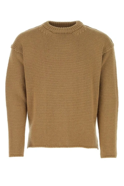 Shop Ten C Man Camel Wool Sweater In Brown