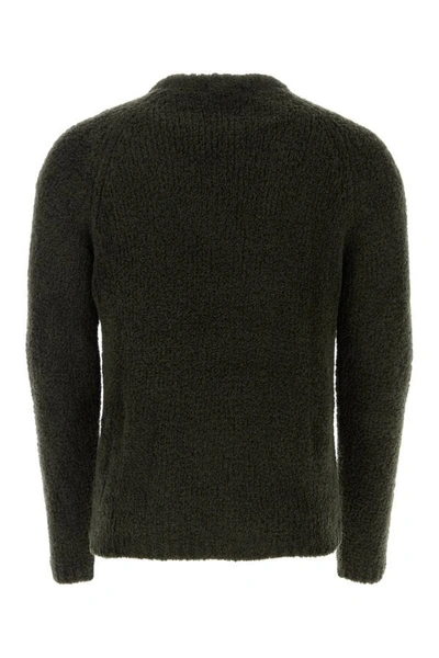 Shop Ten C Man Dark Green Wool Blend Sweater