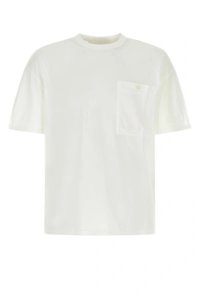 Shop Ten C Man White Cotton T-shirt