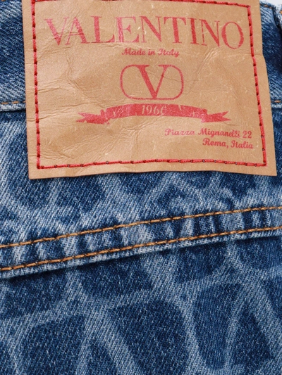 Shop Valentino Man Jeans Man Blue Jeans