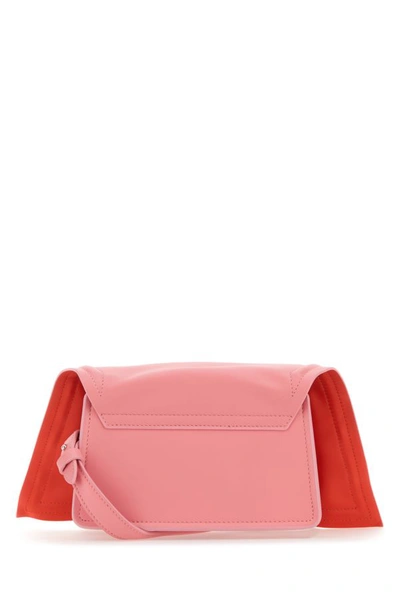 Shop Y/project Y Project Woman Pink Leather Crossbody Bag