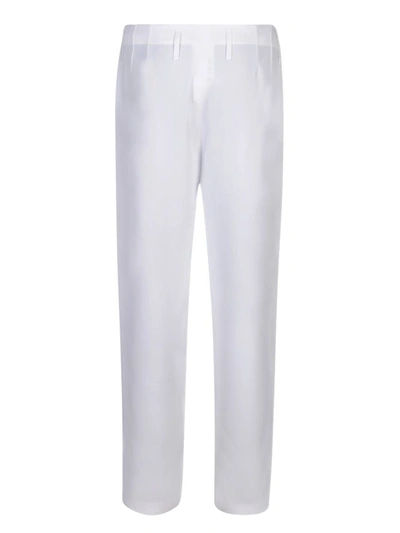 Shop Giorgio Armani Trousers In White
