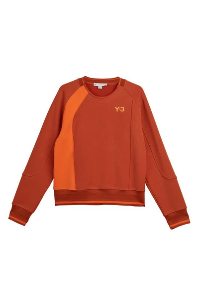 Shop Adidas Originals Adidas Track Crewneck Sweatshirt In Fox Red