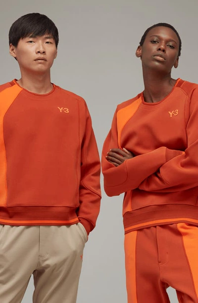 Shop Adidas Originals Adidas Track Crewneck Sweatshirt In Fox Red