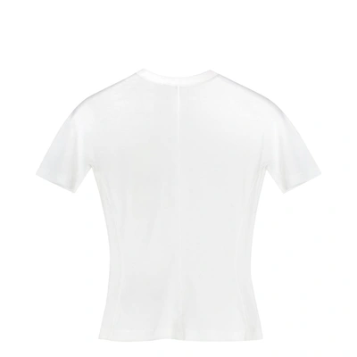 Shop Y-3 Fitted T-shirt White In Bianco