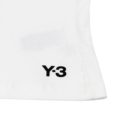 Shop Y-3 Fitted T-shirt White In Bianco