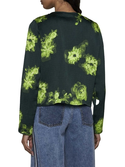 Shop Baum Und Pferdgarten Shirts In Green Margot Flower