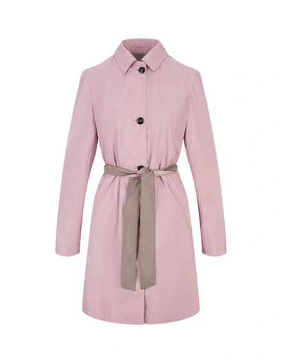 Shop Kiton And Sand Reversible Trench Coat In Pink