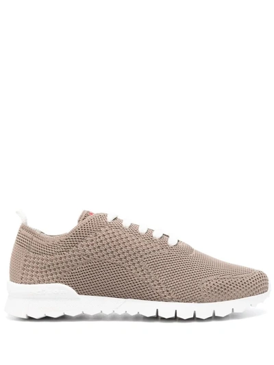 Shop Kiton ''fit'' Running Sneakers In Brown