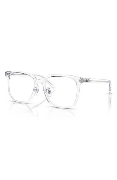 Ray Ban 54mm Square Optical Glasses In Turtledove