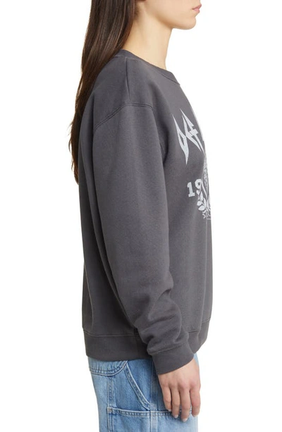 Shop Vinyl Icons Def Leppard Fleece Graphic Sweatshirt In Washed Black