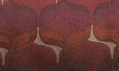 Shop Dries Van Noten Abstract Silk Jacquard Tie In Bordeaux