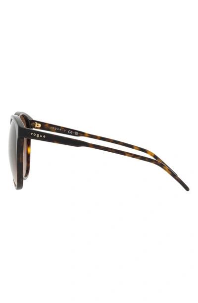 Shop Vogue 56mm Gradient Phantos Sunglasses In Dark Havana