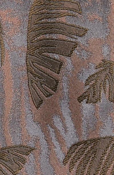 Shop Dries Van Noten Palm Frond Silk Jacquard Tie In Smoke