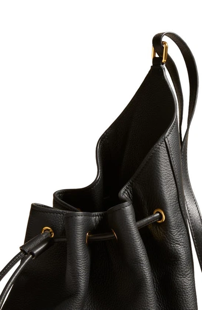 Shop Khaite Medium Greta Leather Backpack In Black