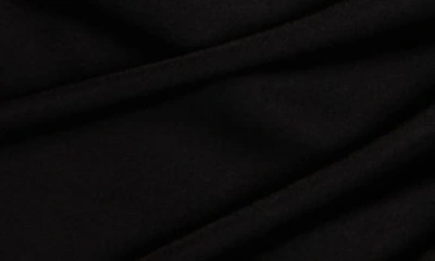 Shop Versace Medusa Gathered Asymmetric Jersey Minidress In Black