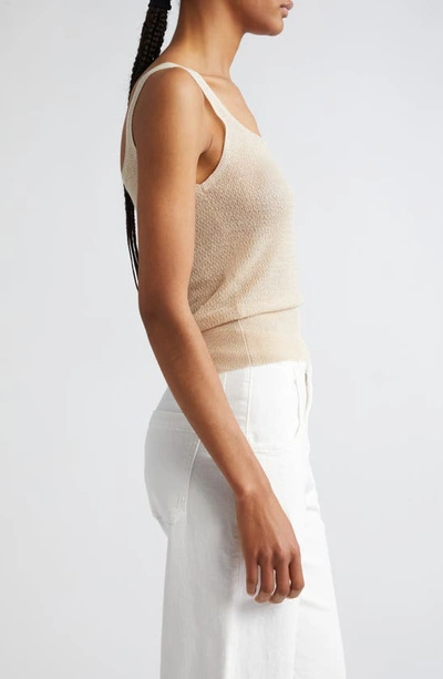 Eleventy Metallic Sweater Tank In Gold