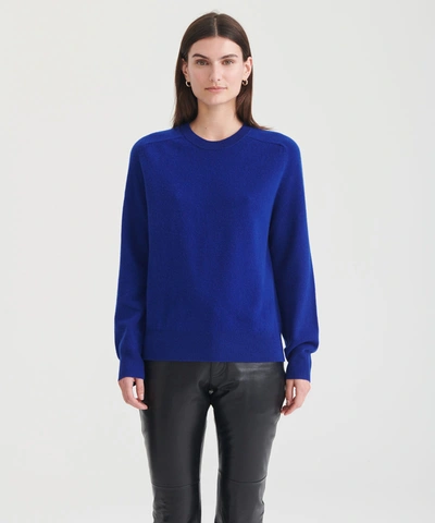 Shop Naadam Unisex Softwool Crewneck Sweater In Blue