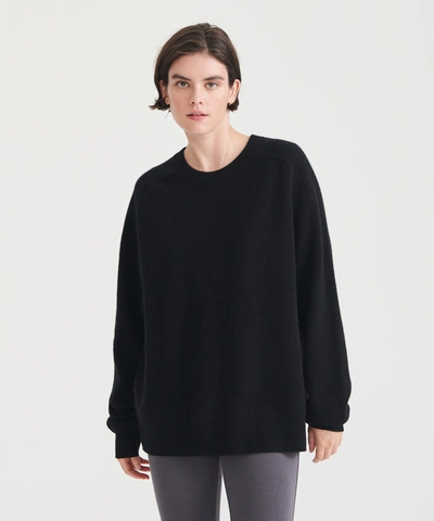 Shop Naadam Unisex Softwool Crewneck Sweater In Black