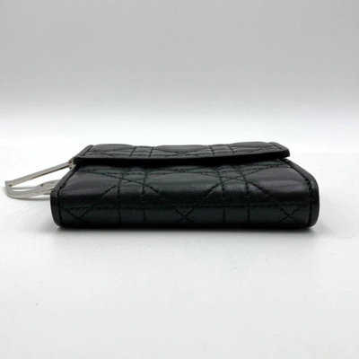 Shop Dior Lady  Black Leather Wallet  ()