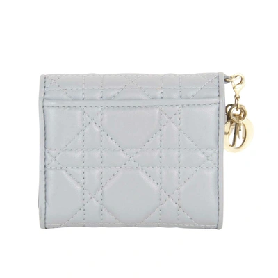 Shop Dior Lady  Blue Leather Wallet  ()