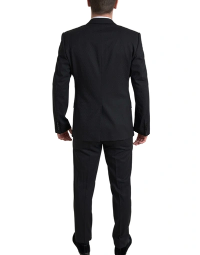 Shop Dolce & Gabbana Exclusive Martini Black Slim Fit Men's Suit
