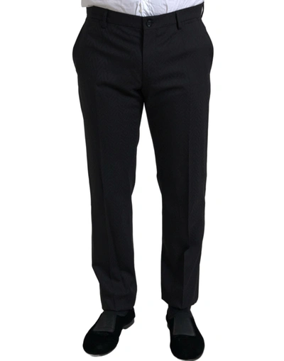 Shop Dolce & Gabbana Exclusive Martini Black Slim Fit Men's Suit