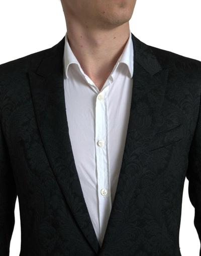 Shop Dolce & Gabbana Elegant Slim Fit Black Martini Men's Suit