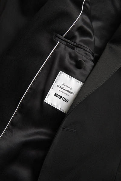 Dolce & Gabbana Black Wool Single Breasted Martini Blazer In Black