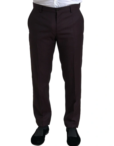 Shop Dolce & Gabbana Maroon Martini Slim Fit 2-piece Men's Suit