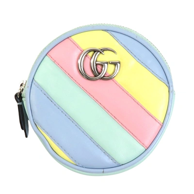 Shop Gucci Gg Marmont Multicolour Leather Wallet  ()