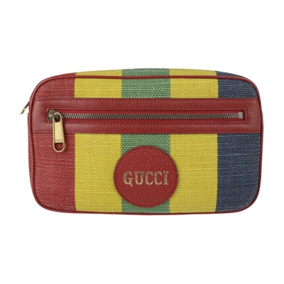 Shop Gucci Multicolour Canvas Shoulder Bag ()
