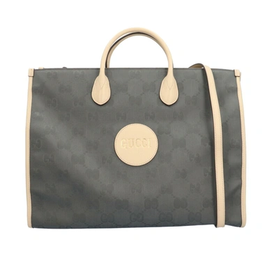 Shop Gucci Off The Grid Blue Synthetic Tote Bag ()