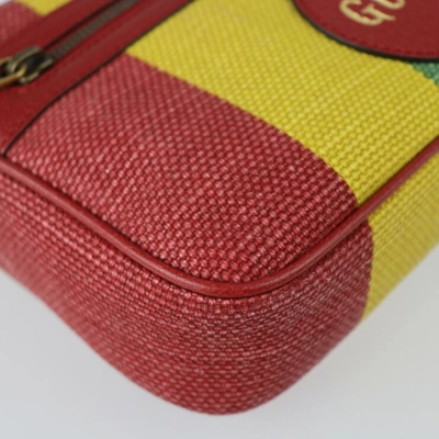 Shop Gucci Multicolour Canvas Shoulder Bag ()