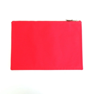 Shop Hermes Hermès Neobain Red Cotton Clutch Bag ()