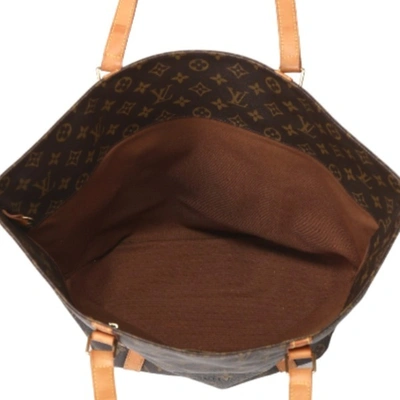 Pre-owned Louis Vuitton Babylone Brown Canvas Tote Bag ()