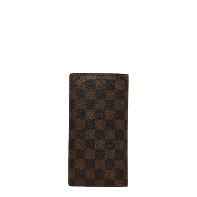 Pre-owned Louis Vuitton Brazza Brown Canvas Wallet  ()