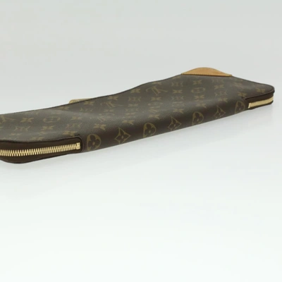 Pre-owned Louis Vuitton Etui 5 Cravates Brown Canvas Wallet  ()