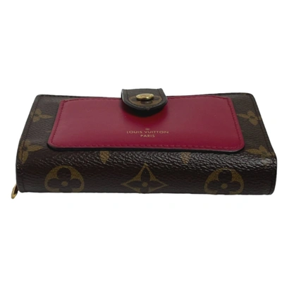 Pre-owned Louis Vuitton Juliette Pink Canvas Wallet  ()
