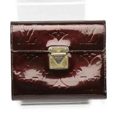 Pre-owned Louis Vuitton Koala Red Patent Leather Wallet  ()