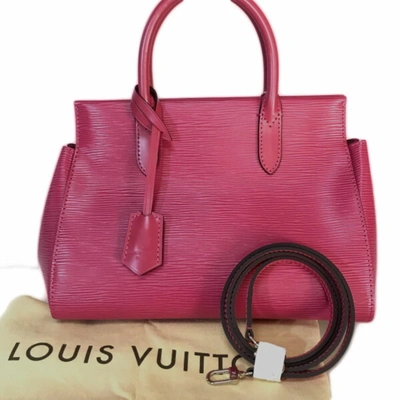Pre-owned Louis Vuitton Marly Pink Leather Shopper Bag ()