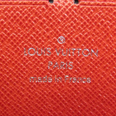 Pre-owned Louis Vuitton Portefeuille Clémence Orange Leather Wallet  ()