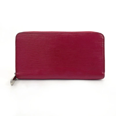 Pre-owned Louis Vuitton Portefeuille Zippy Pink Leather Wallet  ()