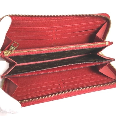 Pre-owned Louis Vuitton Retiro Red Canvas Wallet  ()