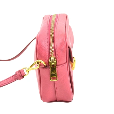 Shop Prada Saffiano Pink Leather Shopper Bag ()
