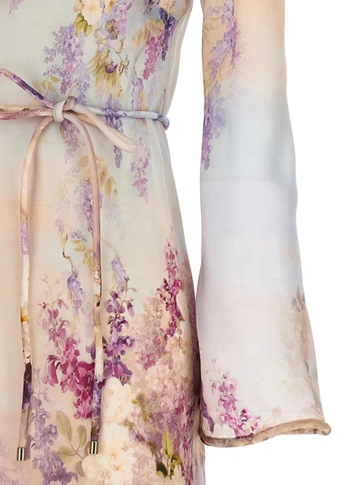 Shop Zimmermann 'mini Bias' Dress In Multicolor