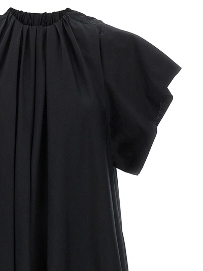 Shop Mm6 Maison Margiela Maxi Poplin Dress Dresses Black
